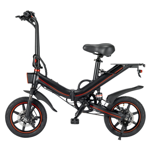 V5 e-Bike 14" Folding Electric Bike 48V 400W Motor Max Speed 30km/h Ebike for Adults and Teenagers with 48V 10Ah Battery Mini Bicycle
